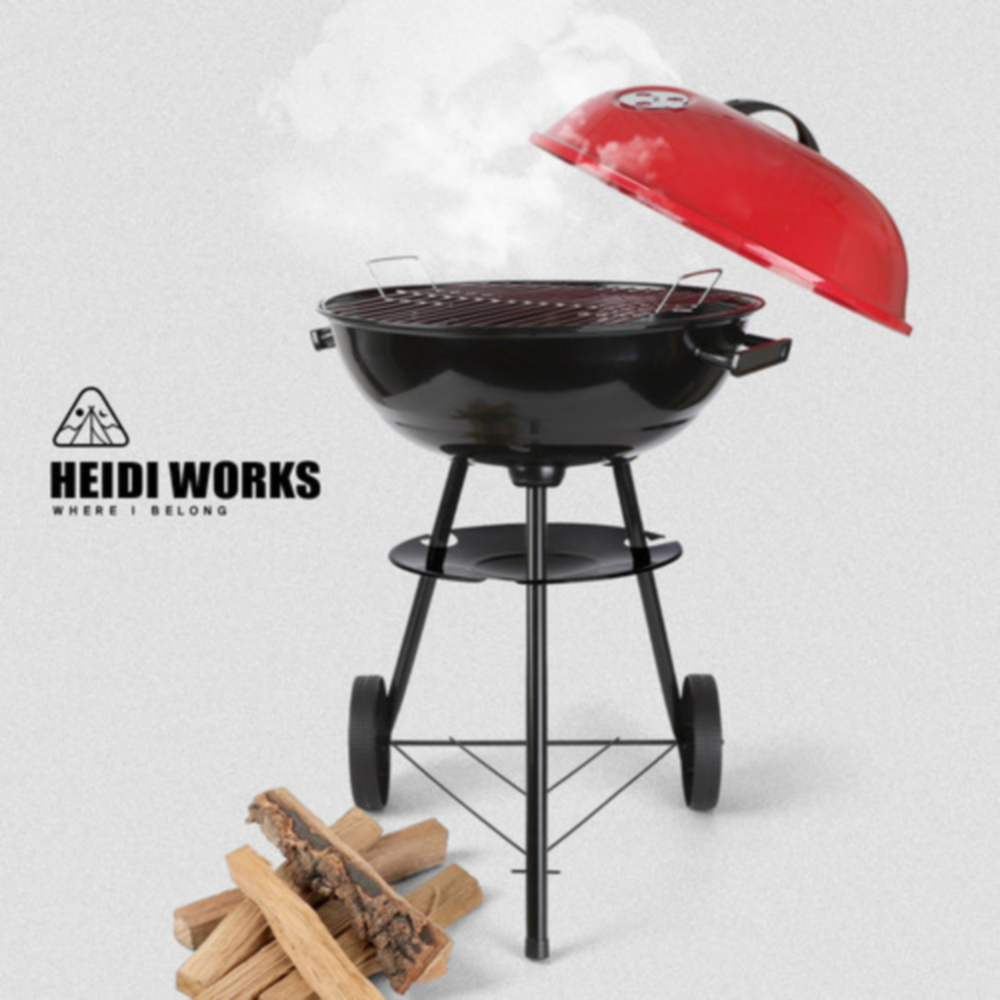 이동식 훈제 직화 화로대 숯불 대형 원형 화롯대 삼겹살 바베큐 그릴 석쇠 야외 캠핑