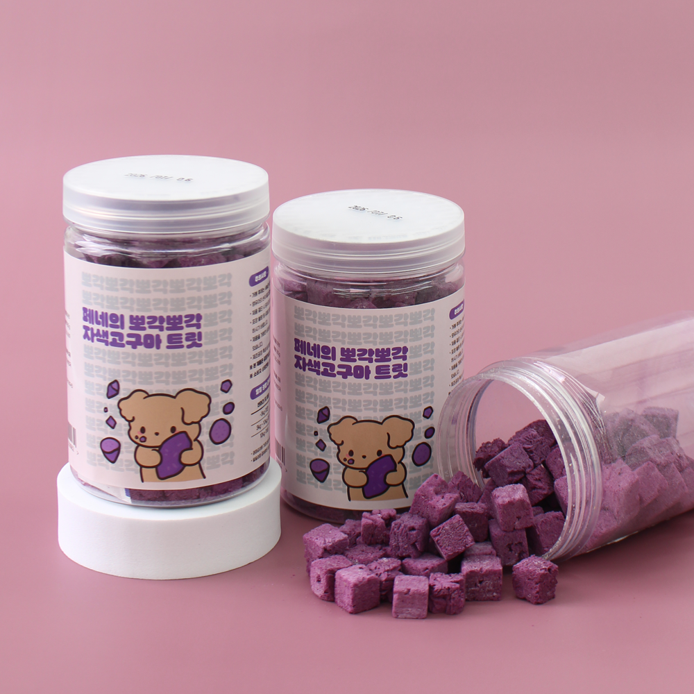 페네핏 강아지 동결건조 트릿 훈련 칭찬 저칼로리 간식 자색고구마, 100g, 1개