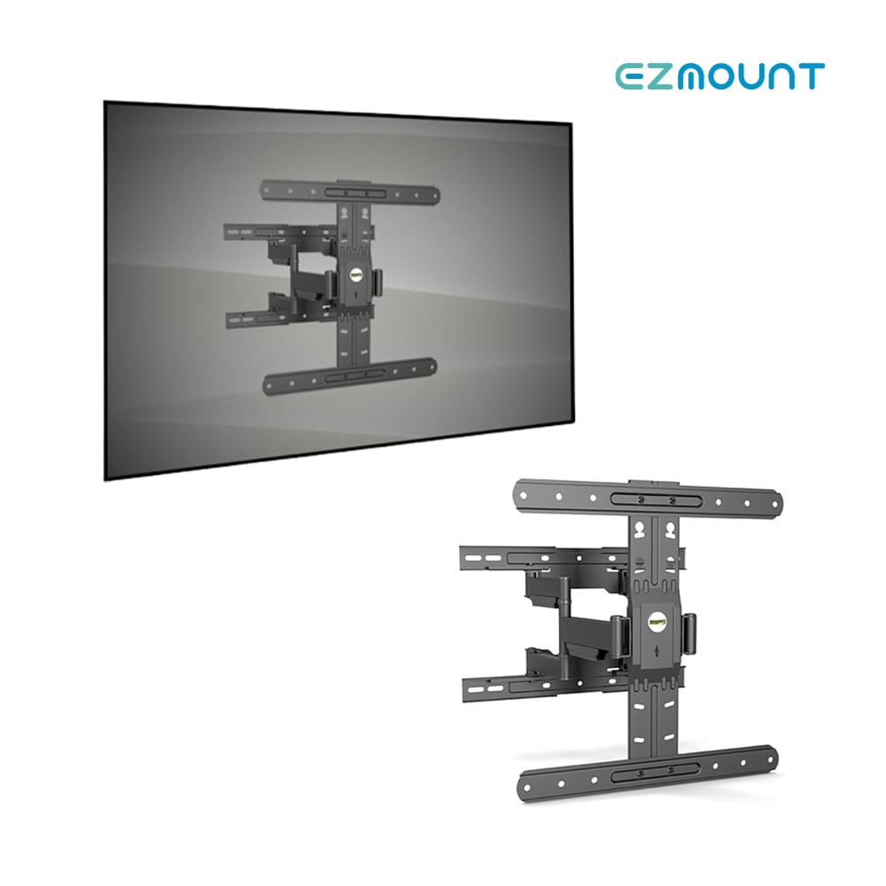 EZ TV 벽걸이 브라켓 거치대 65인치까지 초슬림 풀모션