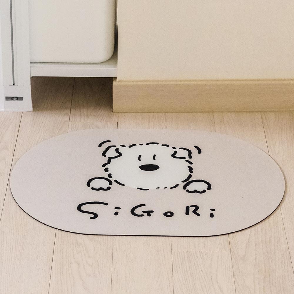 귀여운 욕실발매트 빨아쓰는 규조토발매트 주방 싱크대 발판 캐릭터