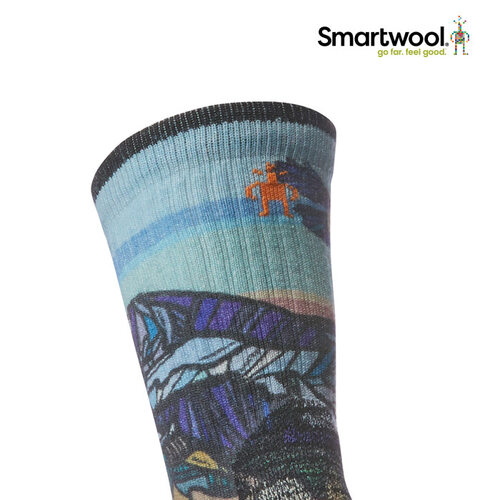 [스마트울] W Hike Light Cushion Icy Range Print Crew Socks 스마트울 여성 - 상세 이미지 4