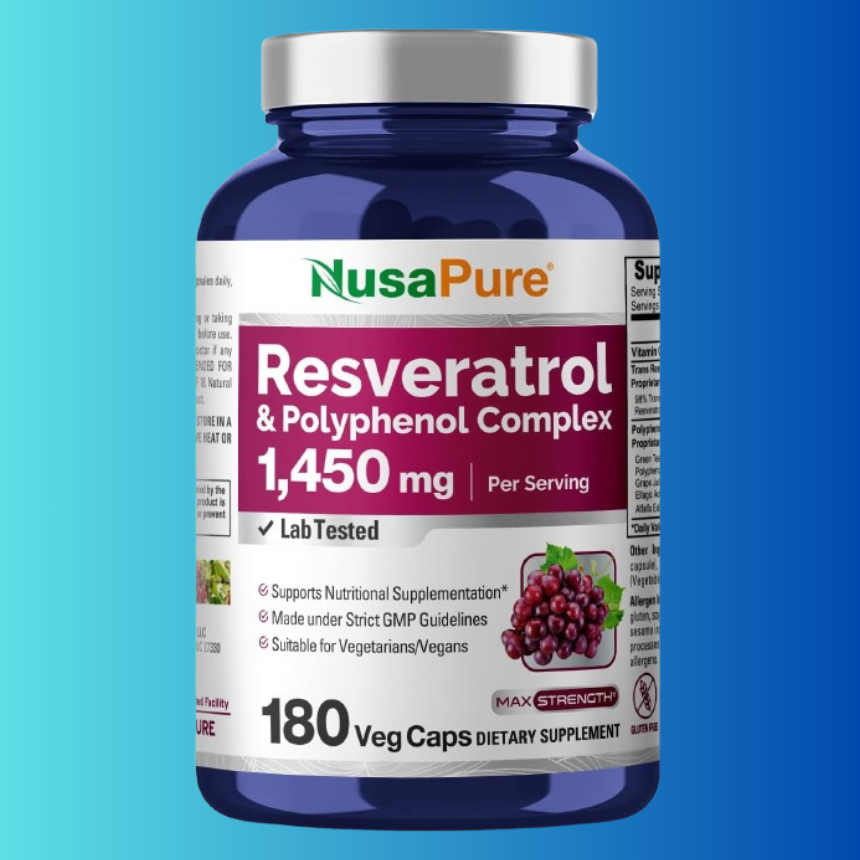 누사퓨어 레스베라트롤 폴리페놀 컴플렉스 1450mg 180 캡슐 - 메인 이미지
