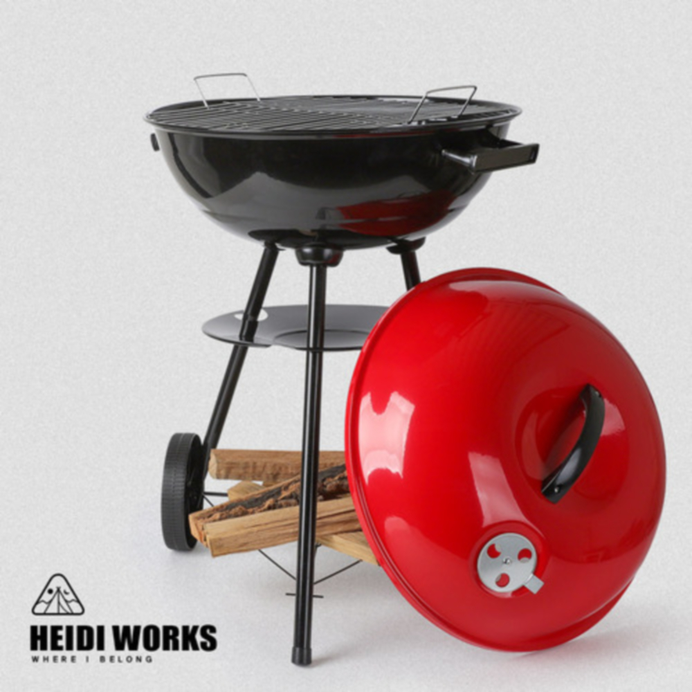 이동식 훈제 직화 화로대 숯불 대형 원형 화롯대 삼겹살 바베큐 그릴 석쇠 야외 캠핑