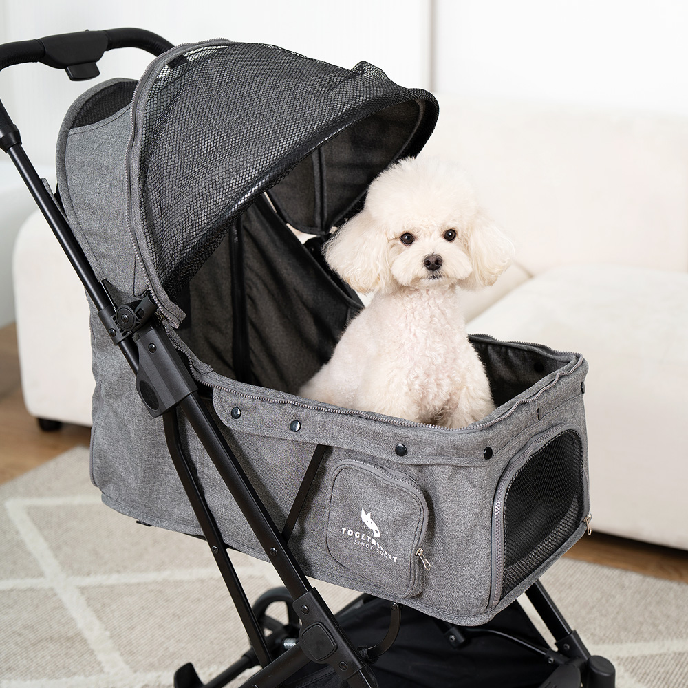 투게더펫 에어 강아지 유모차 기내반입 가능 접이식 중소형견 휴대용 일체형