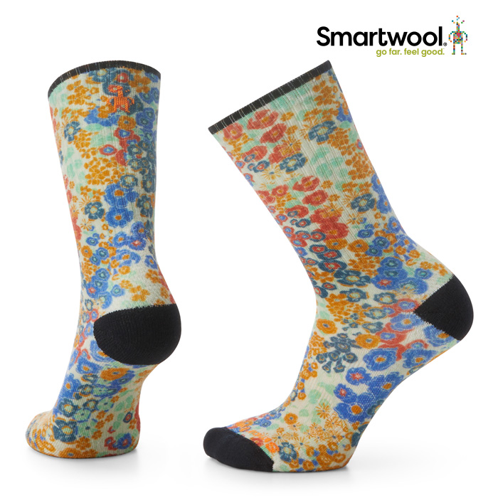 [스마트울] Athletic Meadow Print Crew Socks 스마트울 - 상세 이미지 2