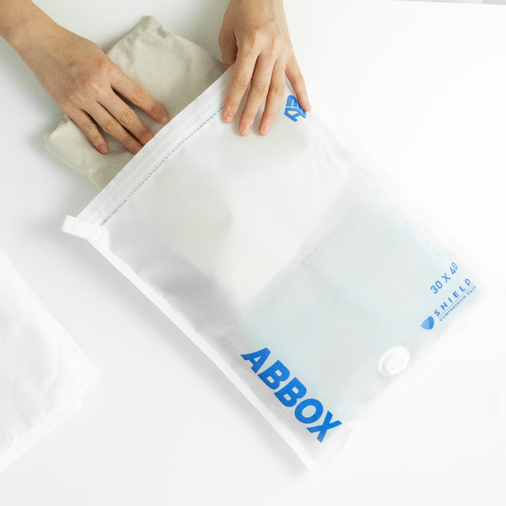 에이비박스 프리미엄 방탄 압축팩 반영구적 공간절약 옷 이불 정리 여행용 2매입, 30x40cm, 1개