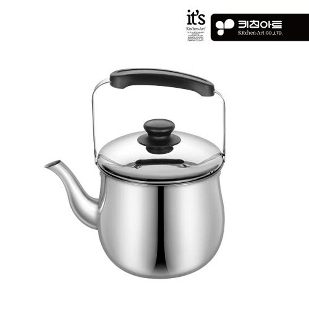 키친아트 대용량 스텐 주전자 보리차 보온 인덕션주전자 1.5L - 상세 이미지 2