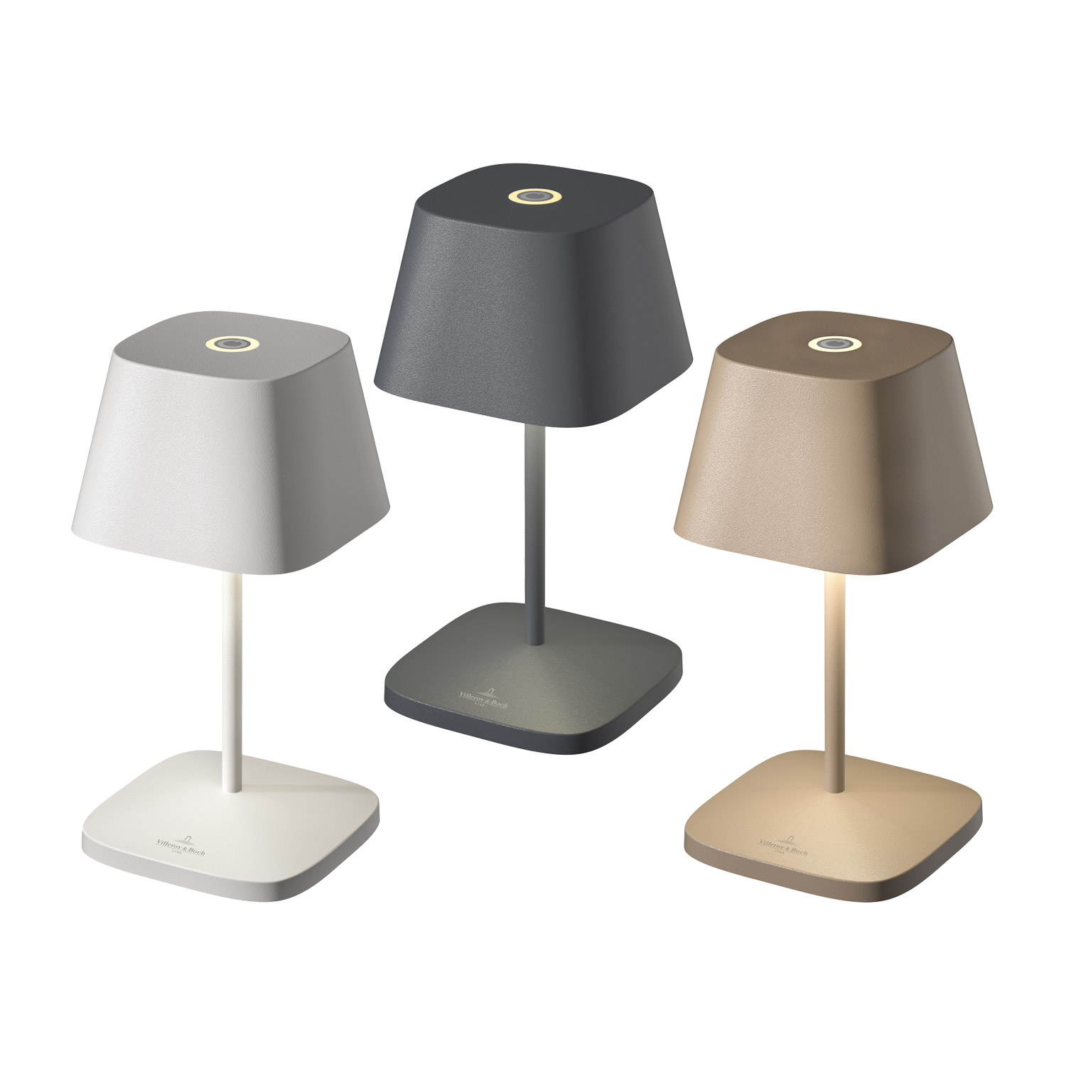 [Villeroy&Boch] 빌레로이앤보흐 네아펠 2.0 (화이트/진그레이/샌드) NEAPEL 2.0 무선 스텐드 테이블 캠핑 포터블 조명 - 상세 이미지 2