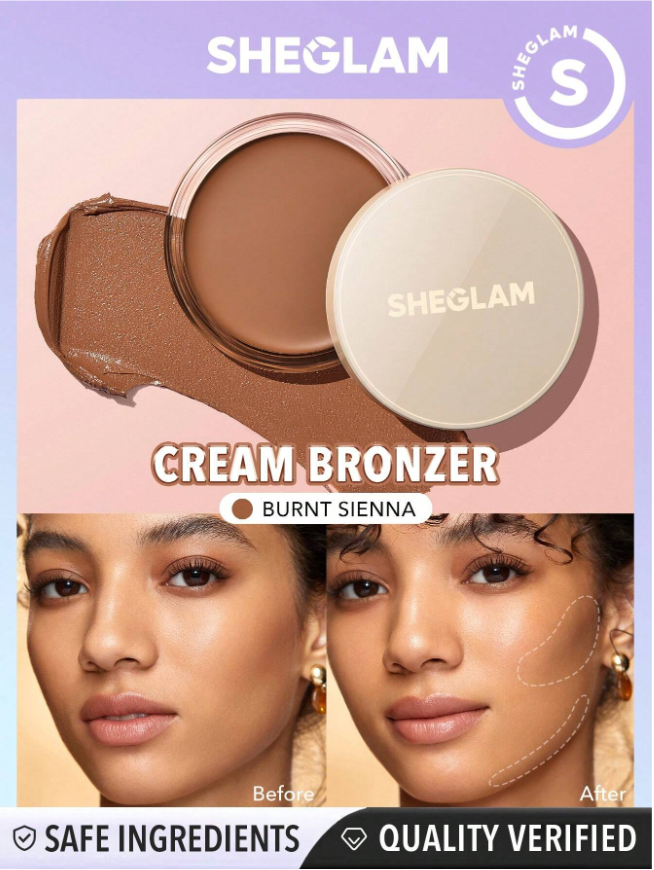 쉬글램 크림 브론저 태닝피부 메이크업 sheglam cream bronzer 이미지 6