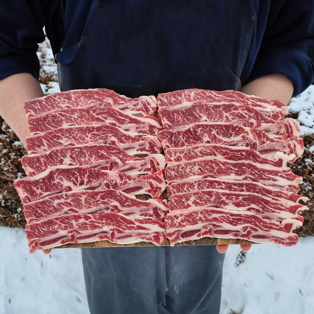 블랙앵거스 LA갈비 꽃갈비 구이용 1kg, 1개