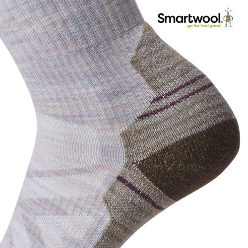 [스마트울] W Hike Light Cushion Tube Stripe Crew Socks 스마트울 여성 - 상세 이미지 2