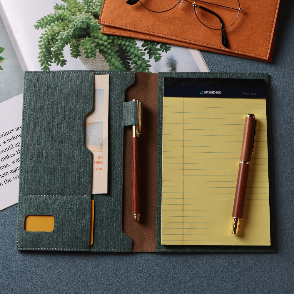 오브리즈 아테네가죽 메모패드+속지SET 리갈패드 포켓수납 A5