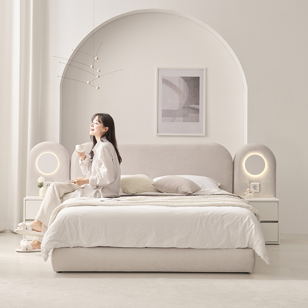 침대프레임 슈퍼싱글 프레임 패브릭 조야원단 다니 호텔 침대 SS