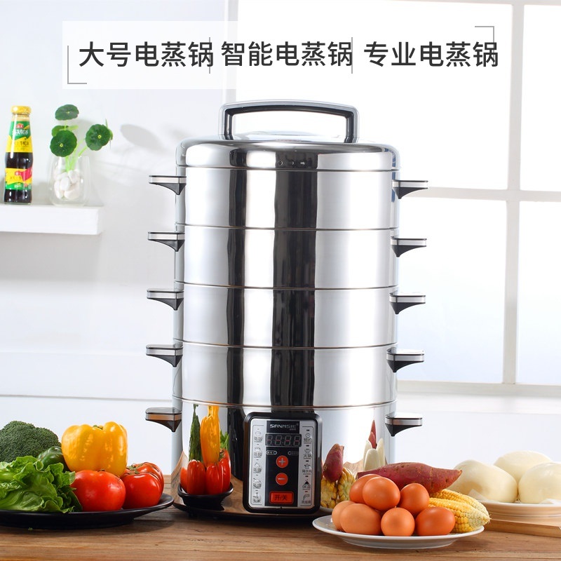 업소용 대용량 전기 찜기 스팀 요리 다층 스테인레스 상업용 가정용