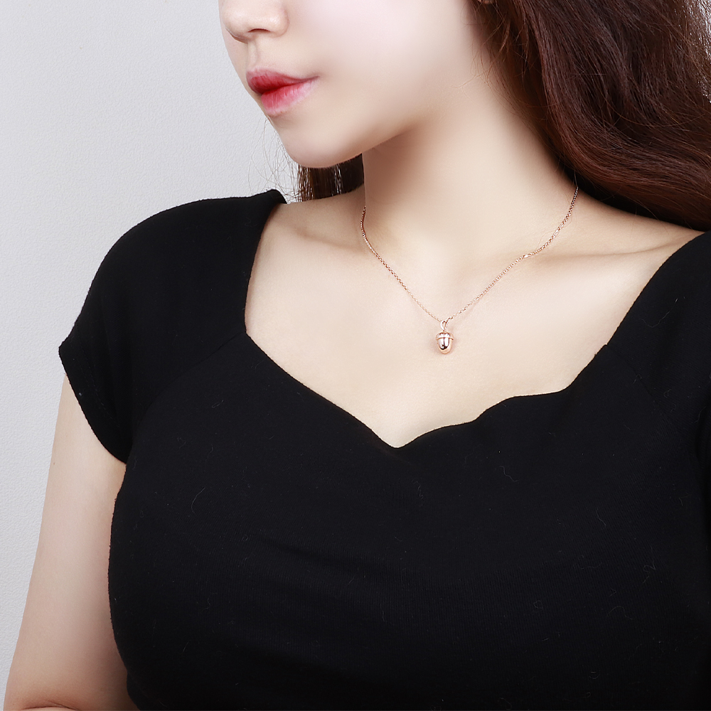 14K 수능 목걸이 도토리 딸랑이 나뭇잎 분리형 18K 펜던트 시험 대박 이미지 8