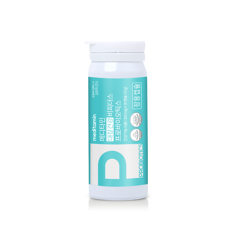 메디타민 대장건강 비피더스 프로바이오틱스 유산균 100억 냉장 장용캡슐 30캡슐, 1개