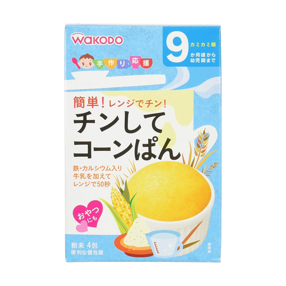 와코도 핸드메이드 렌지 옥수수빵 6개세트 9개월경부터