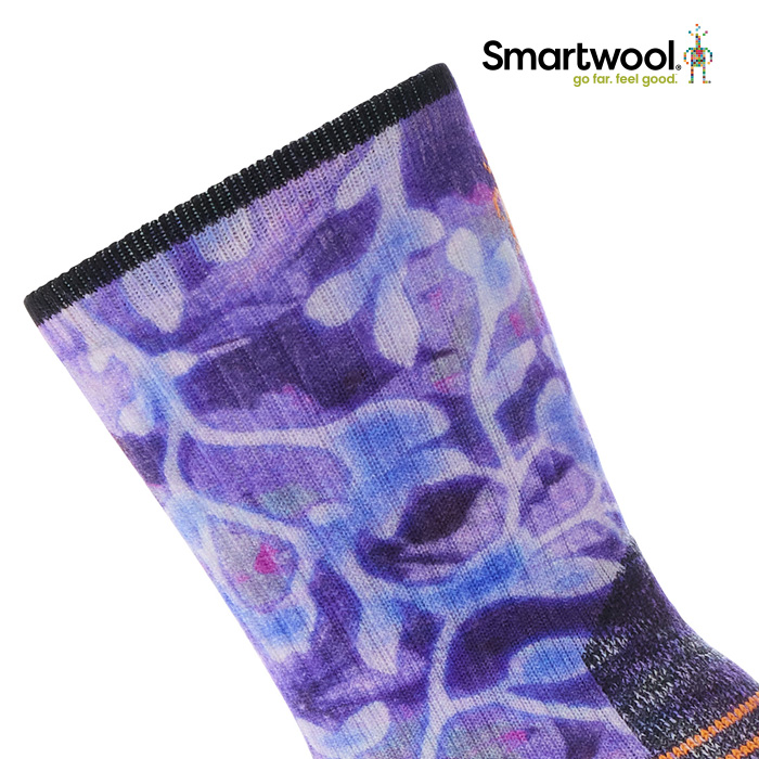 [스마트울] W Hike Light Cushion Floral Print Crew Socks 스마트울 - 상세 이미지 3