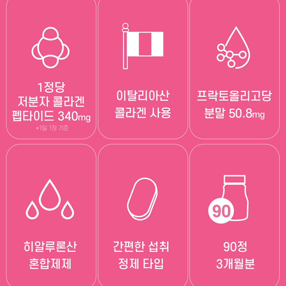 프리미엄 저분자 피쉬콜라겐 펩타이드 히알루론산 어류 타블렛 정 - 상세 이미지 3