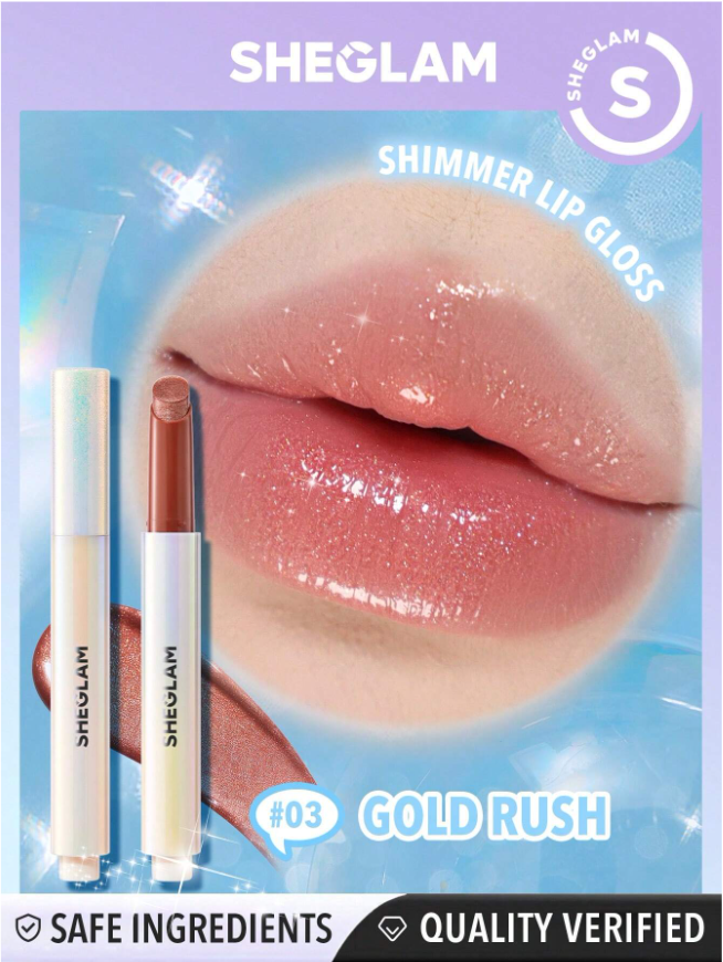 쉬글램 파우트 퍼펙트 글로시밤 립플럼퍼 펄 글리터 쉬머 sheglam lip - 상세 이미지 5