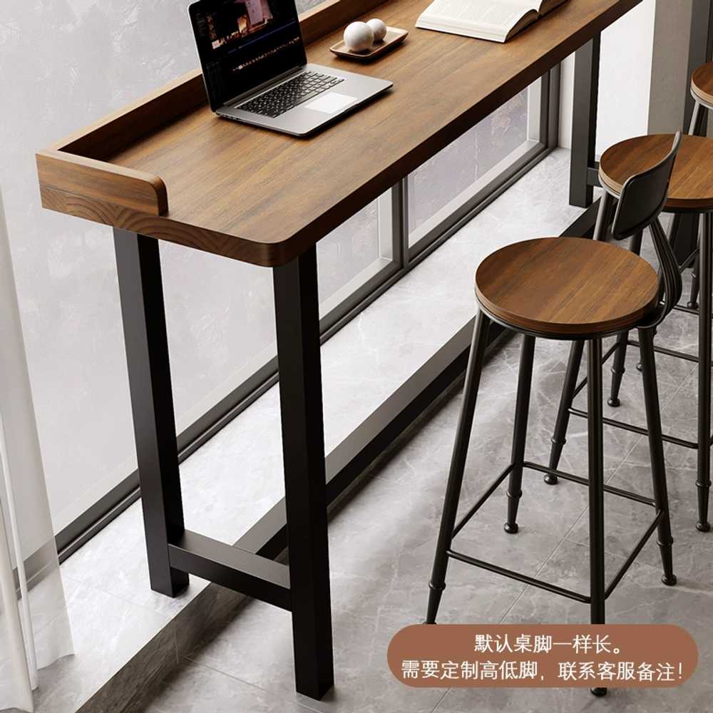 좁고긴 창가 테이블 슬림 발코니 바 노트북 사이드 120x40x105 - 상세 이미지 5