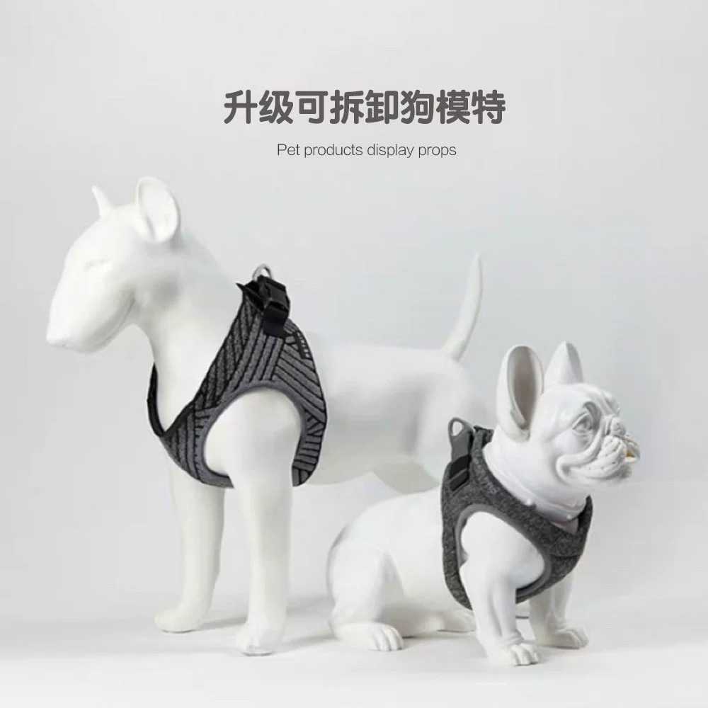 강아지 마네킹 애견 피팅 모델 인형 서있는자세 진열 흰색 앞다리 분리형 불테리어 - 상세 이미지 5