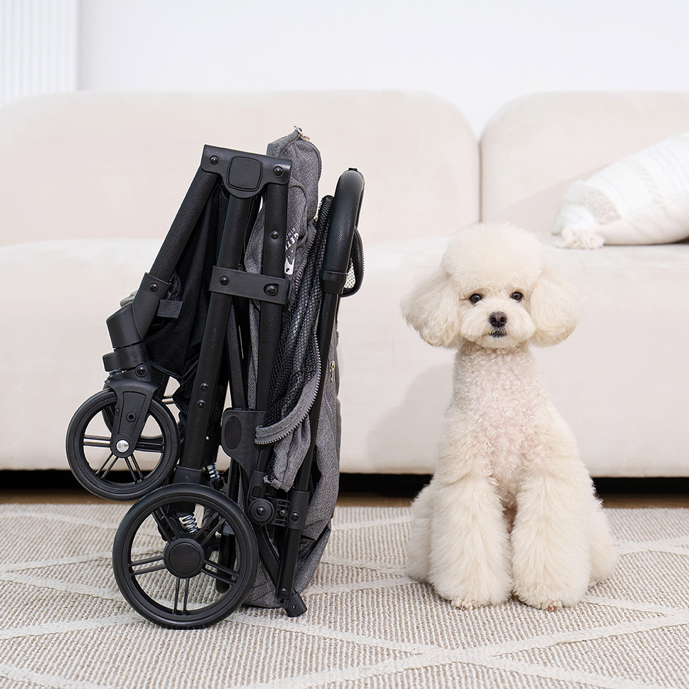 투게더펫 에어 강아지 유모차 기내반입 가능 접이식 중소형견 휴대용 일체형