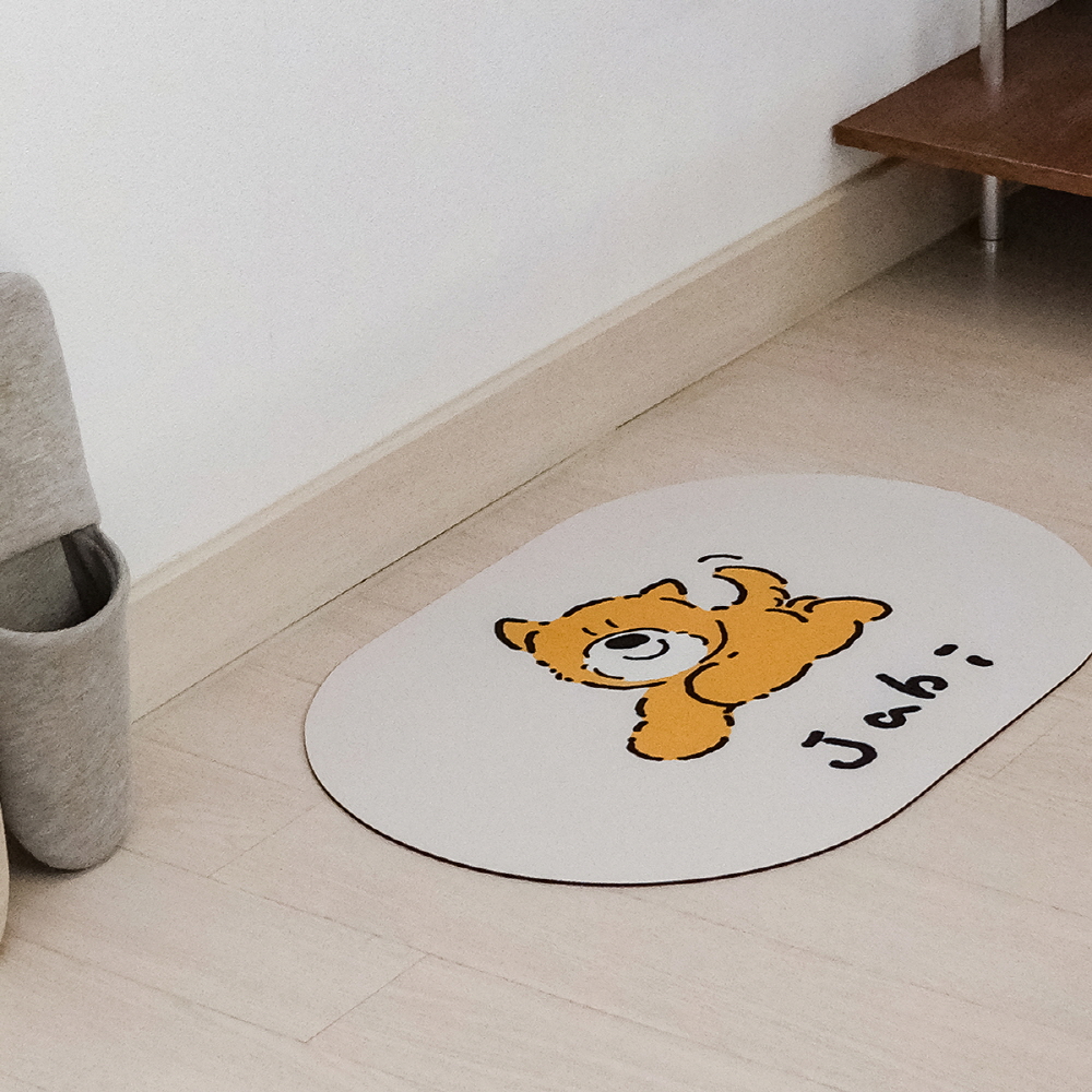 귀여운 욕실발매트 빨아쓰는 규조토발매트 주방 싱크대 발판 캐릭터