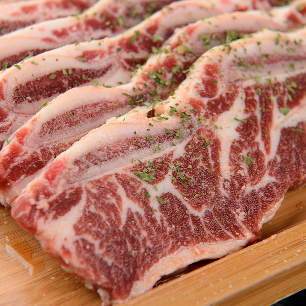 블랙앵거스 LA갈비 꽃갈비 구이용 1kg, 1개 - 상세 이미지 2