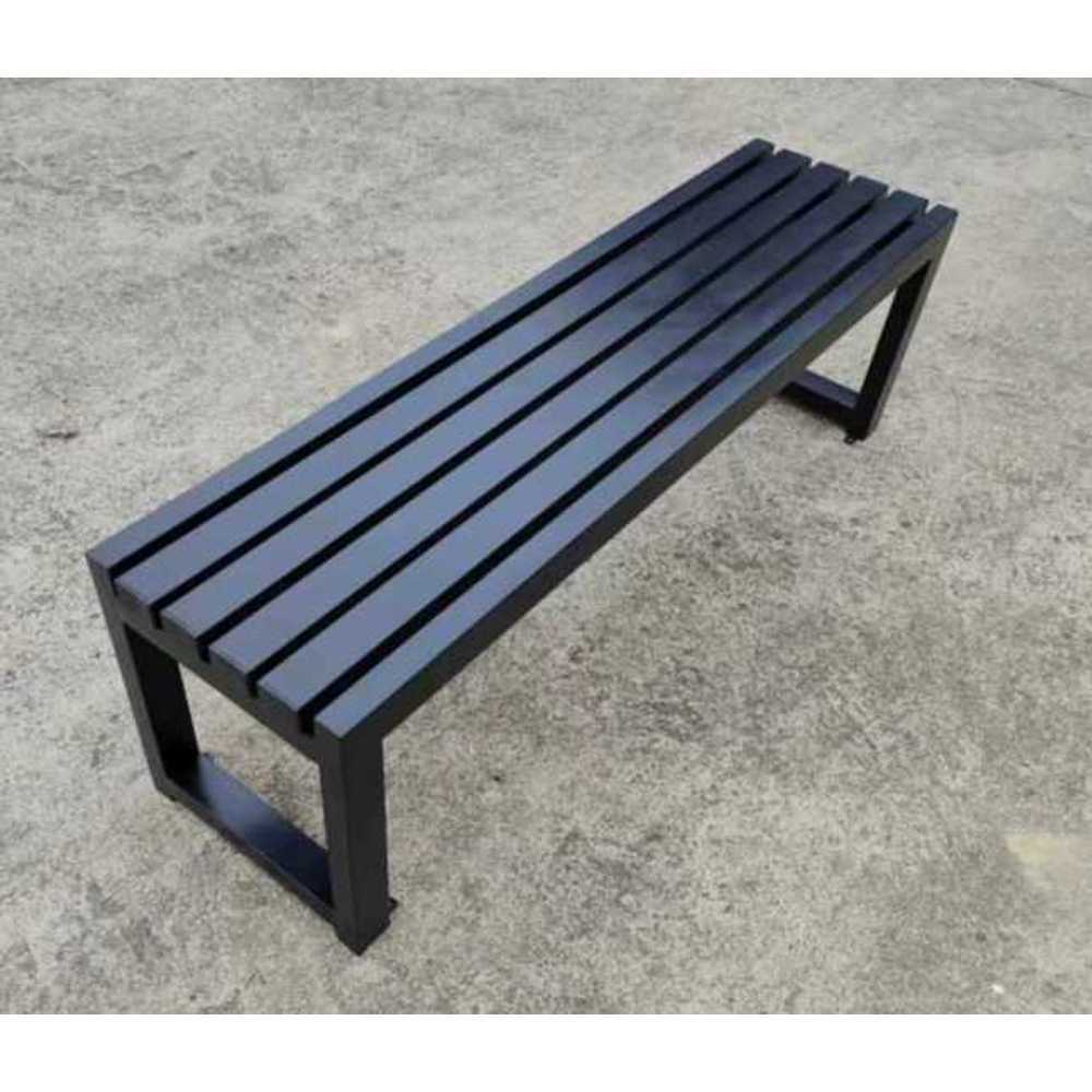 야외 정원 평벤치 가든 공원 옥외용 학교 대기의자 100x45x40 - 상품 이미지