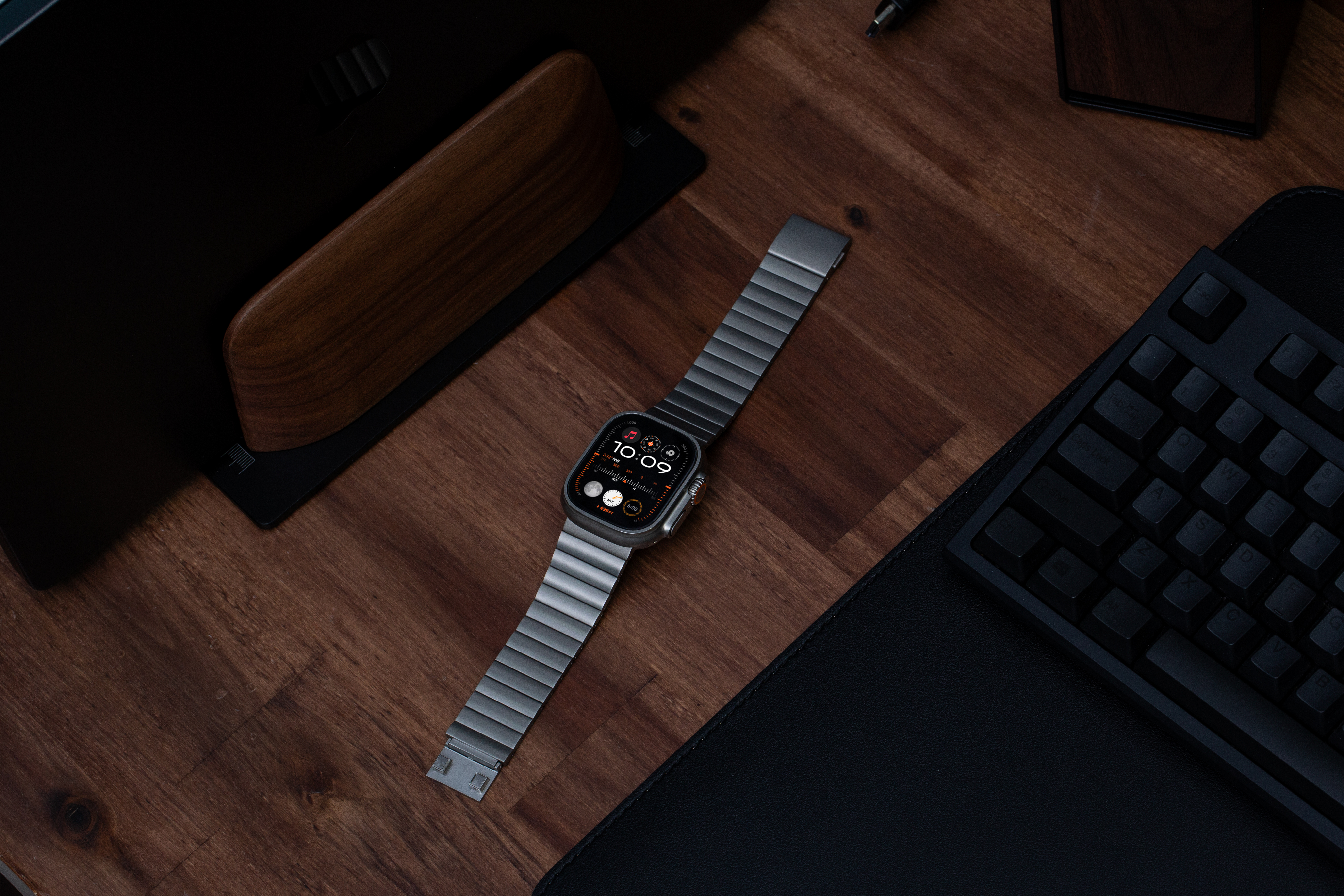 애플워치 울트라 2 스트랩 티타늄 메탈 1 밴드 스틸 줄 49mm - 상세 이미지 4