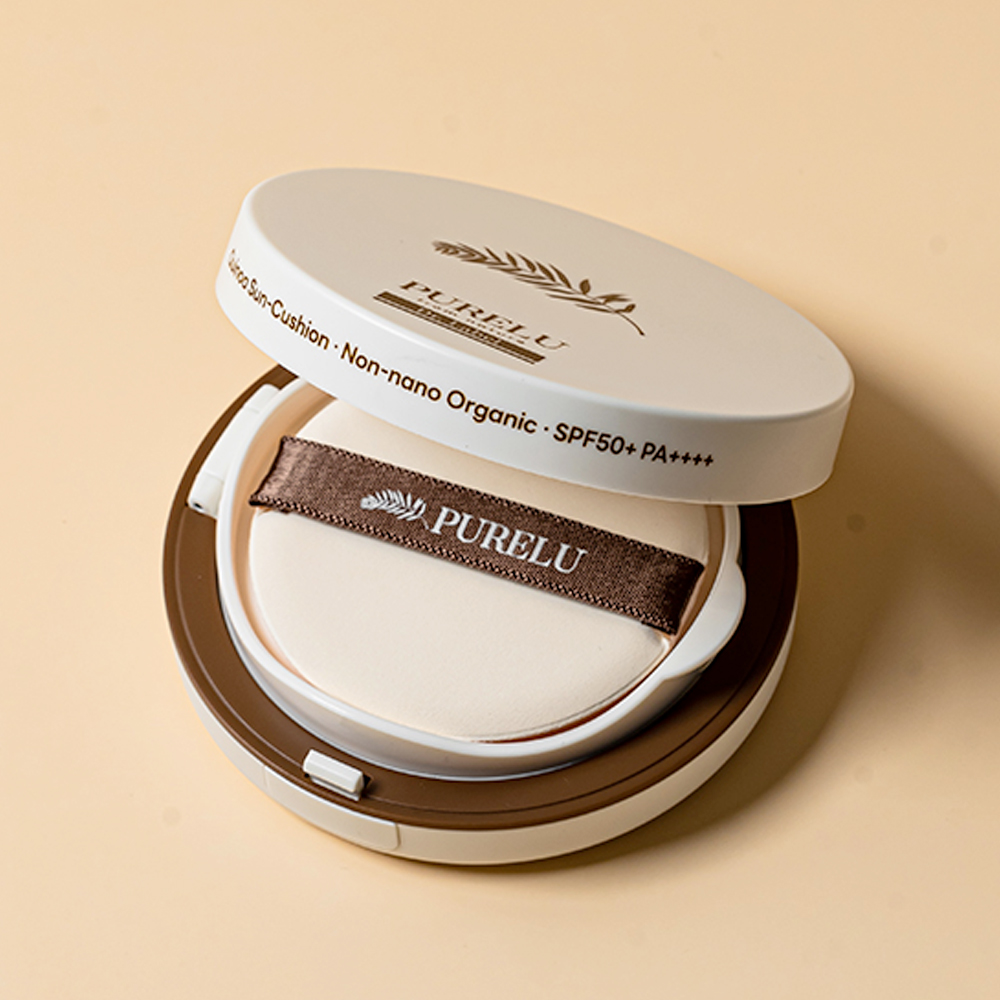 퓨어루 퀴노아 아기 선쿠션 무기자차 유기농 유아 키즈 워터프루프 썬쿠션 15g, 1개 - 상품 이미지