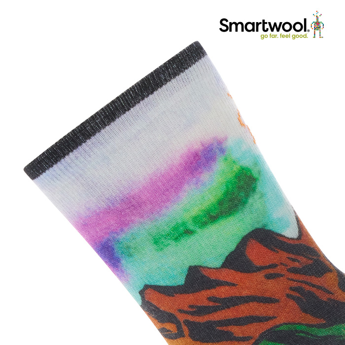 [스마트울] Trail Run Targeted Cushion Singletrack Print Crew Socks 스마트울 - 상세 이미지 3