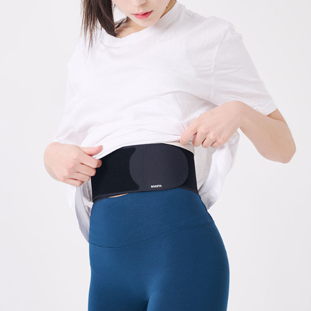 허리보호대 와이드형 슬림형 허리복대 척추보호 헬스벨트 리비스타 - 상품 이미지