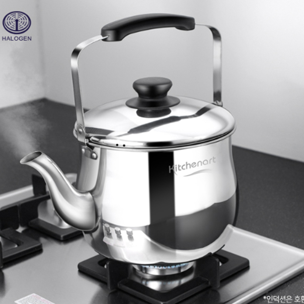 키친아트 대용량 스텐 주전자 보리차 보온 인덕션주전자 1.5L