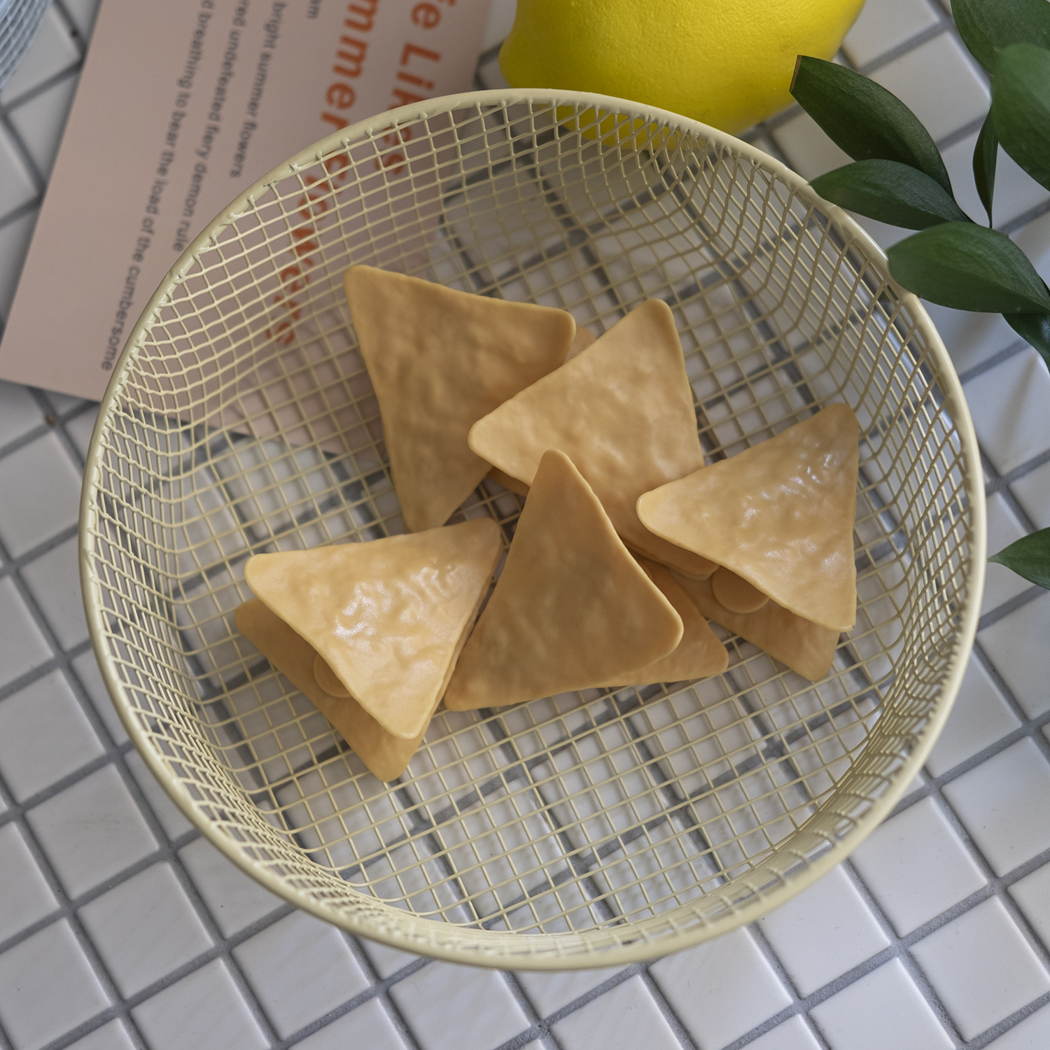 레트로 파스텔톤 철제 원형 바스켓 과일 바구니 주방 정리 와이어 수납함