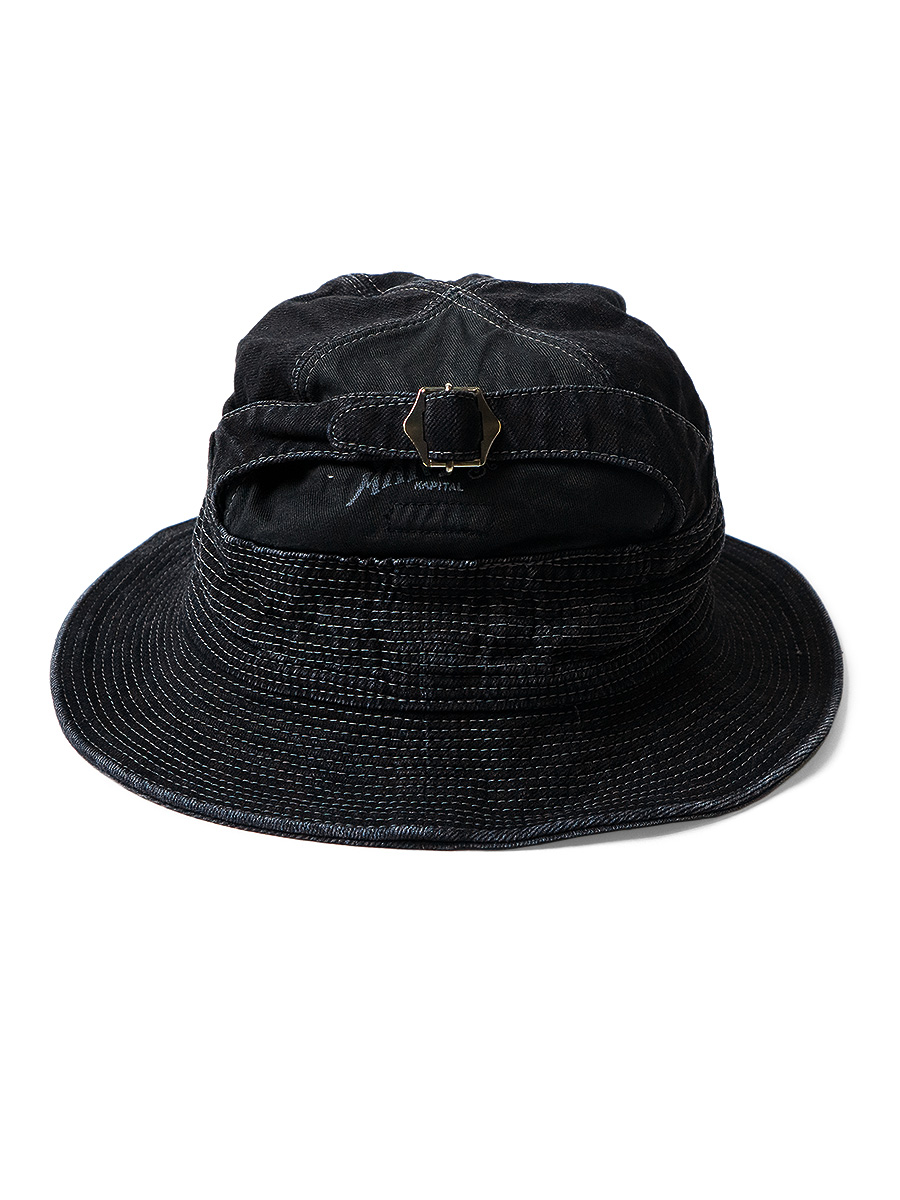 캐피탈 KAPITAL 블랙 × 블랙 데님 모자 K2309XH523EK-1665XH - 상세 이미지 2