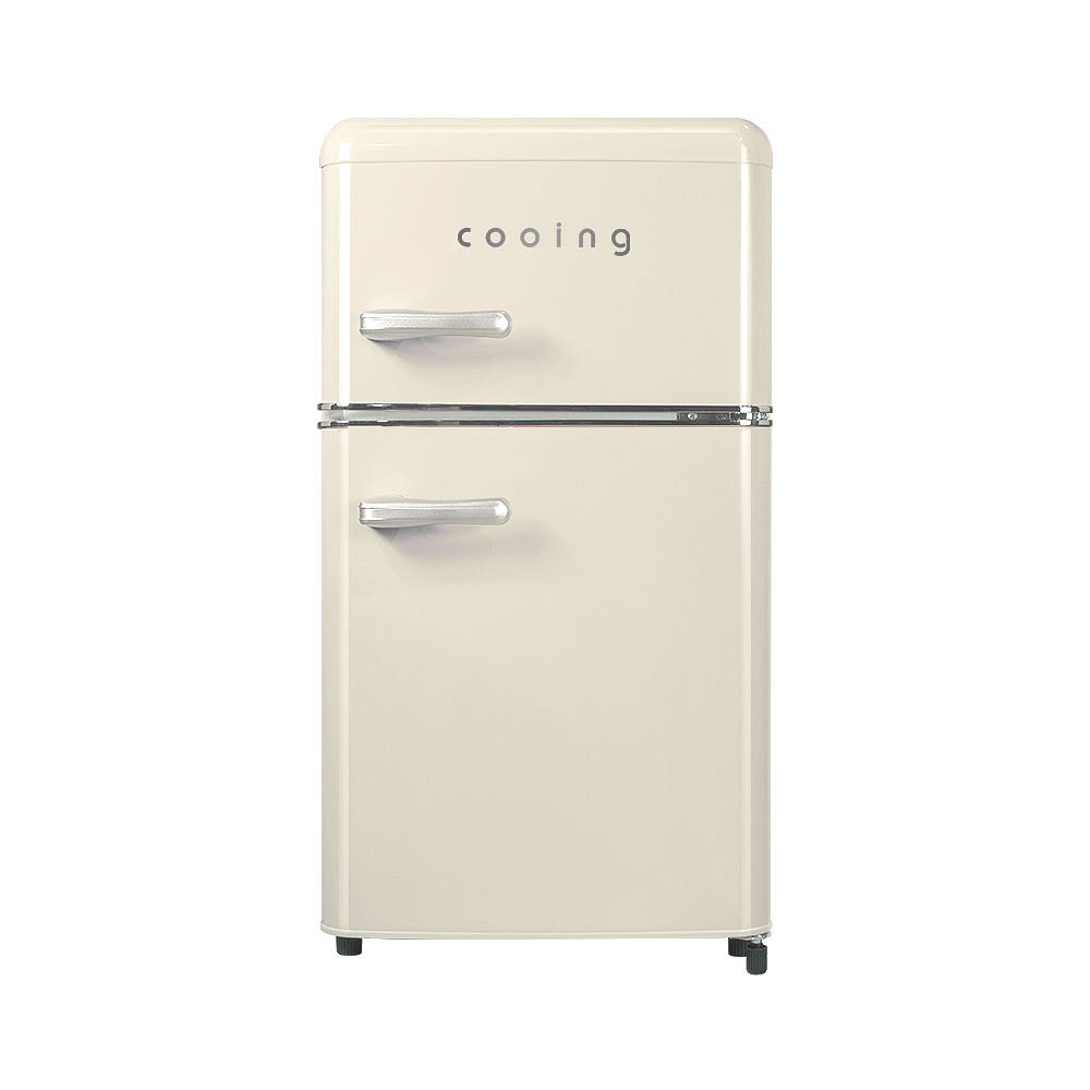 쿠잉 레트로 미니냉장고 크림