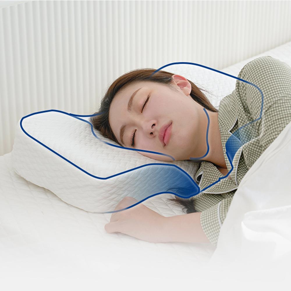에어필슬립 경추베개 기능성 베개 온도 낮은 목높이 조절 거북목 특수 깊은잠 일자목 쿨링