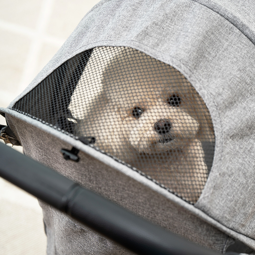 투게더펫 에어 강아지 유모차 기내반입 가능 접이식 중소형견 휴대용 일체형