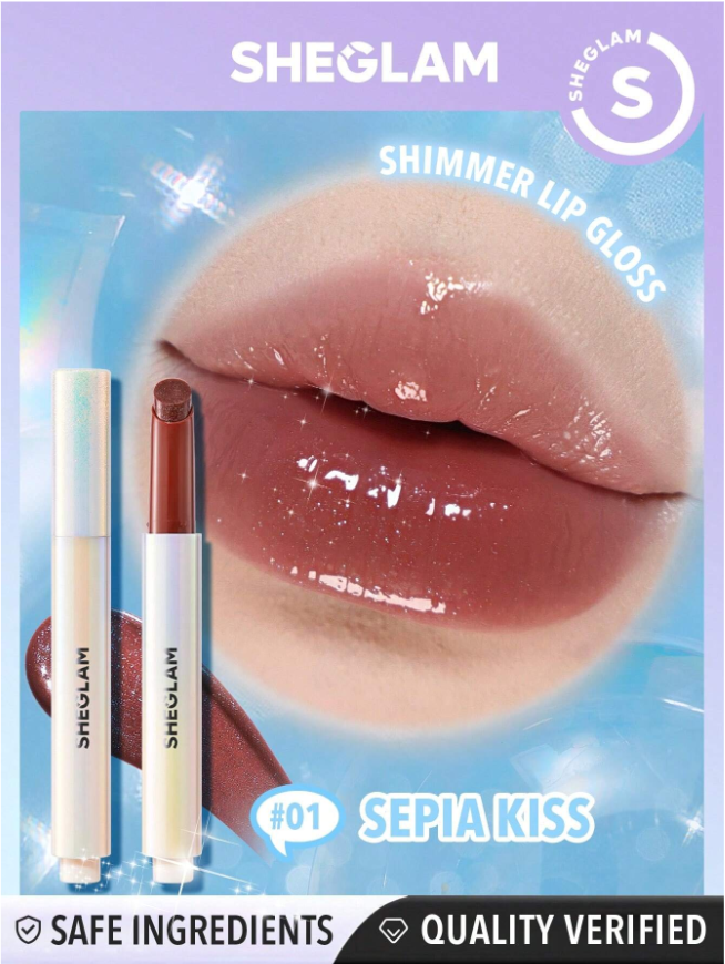 쉬글램 파우트 퍼펙트 글로시밤 립플럼퍼 펄 글리터 쉬머 sheglam lip 이미지 7