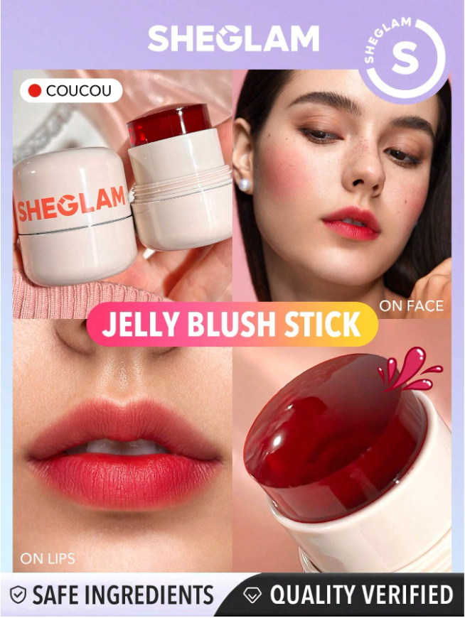 젤리 블러셔 립앤치크 쉬글램 sheglam jelly-licious lip&blush - 상세 이미지 2