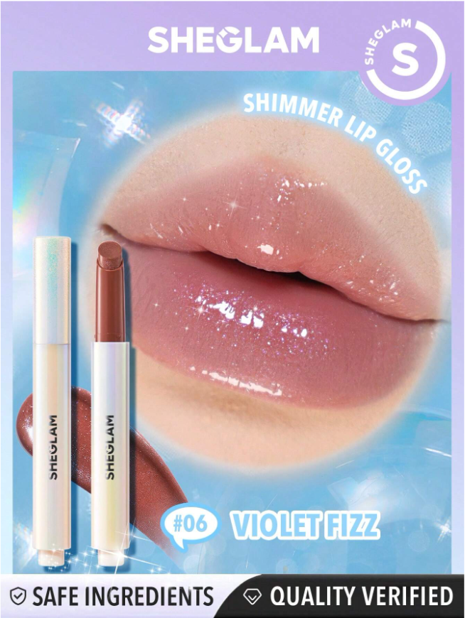 쉬글램 파우트 퍼펙트 글로시밤 립플럼퍼 펄 글리터 쉬머 sheglam lip 이미지 6