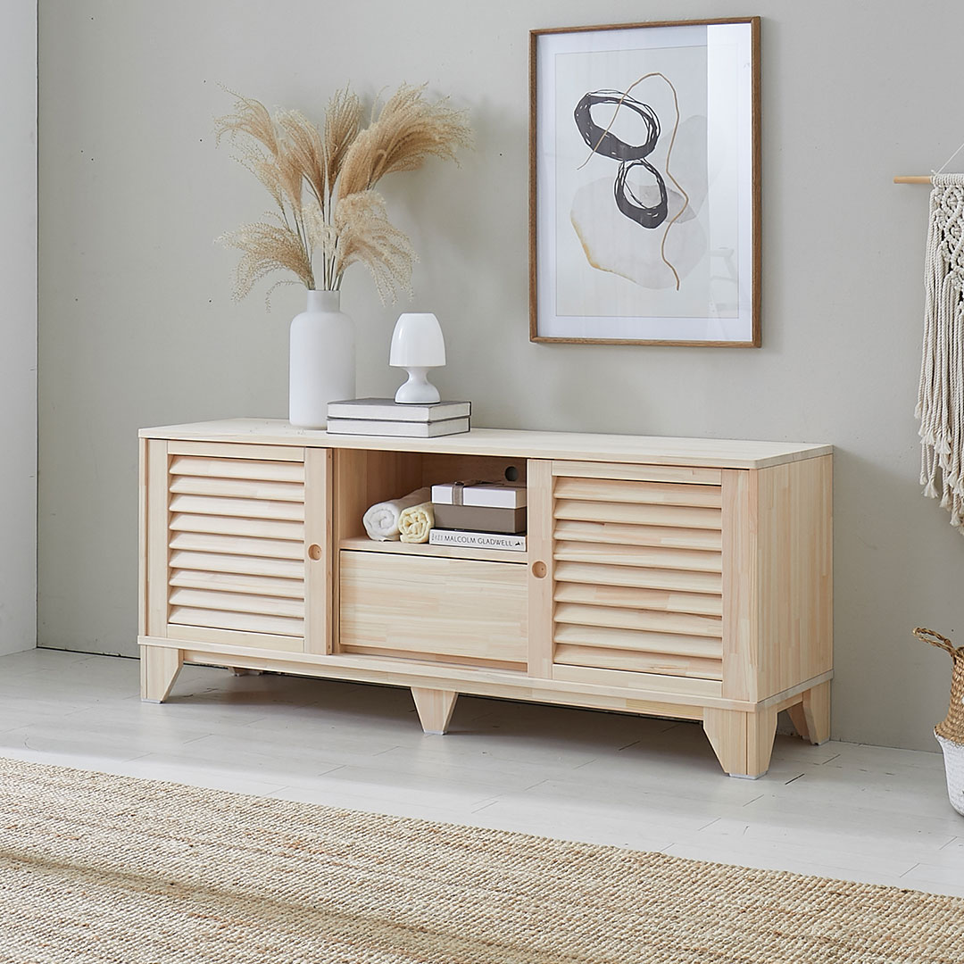 아이린 슬라이딩 1500 편백나무 거실장