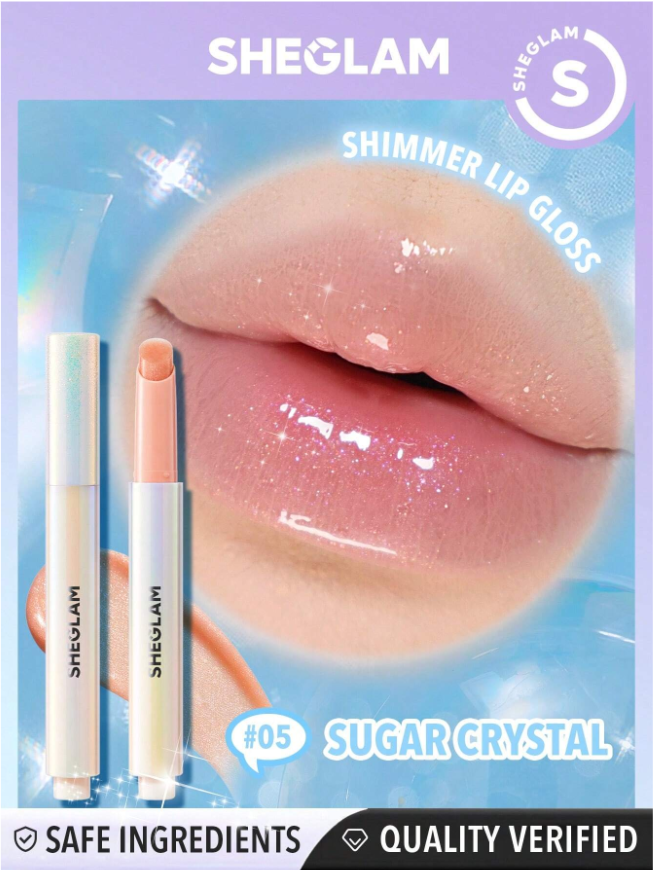 쉬글램 파우트 퍼펙트 글로시밤 립플럼퍼 펄 글리터 쉬머 sheglam lip - 상세 이미지 4
