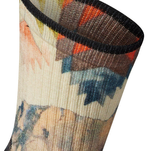 [스마트울] W Hike Light Cushion Mountain Print Crew Socks 스마트울 여성 - 상세 이미지 3
