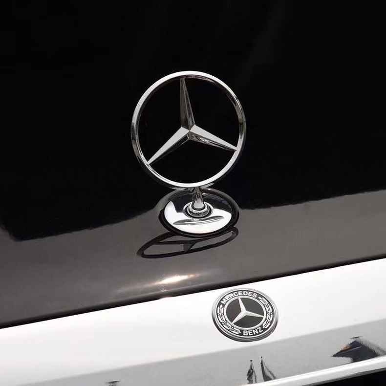호환 로고 벤츠 뱃지 엠블럼 후드 본넷 C200 E300 S350 - 상품 이미지