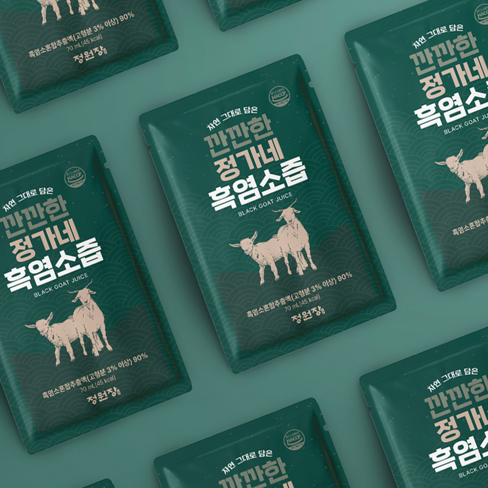 정원장 흑염소 진액 원 엑기스 즙 자연 방목 국내산 70ml 30팩 1박스 (30일분) - 상세 이미지 4
