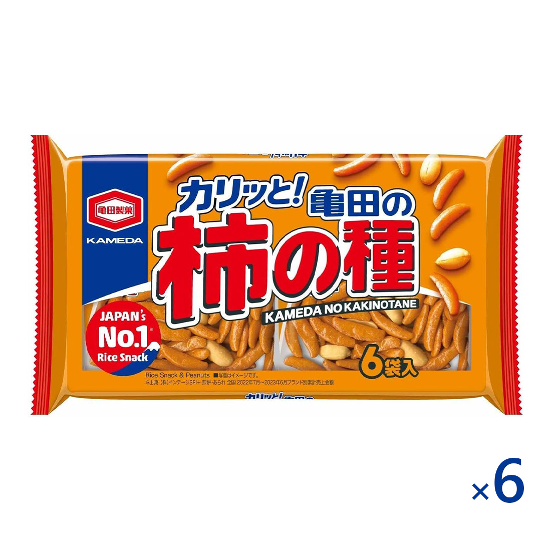 카메다 카키노타네 180g 6개세트 일본직구 센베이 쌀과자 오츠마미
