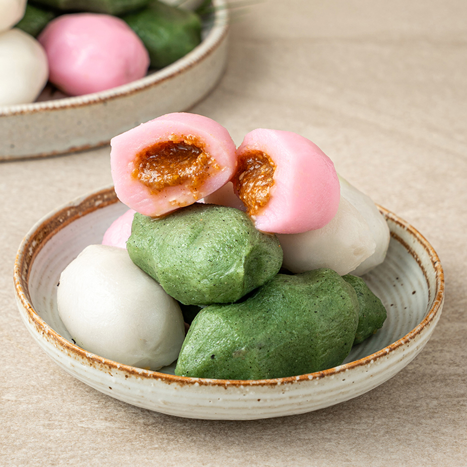 굳지않는떡 삼색 추석 송편 1kg 지퍼백포장 이미지 8